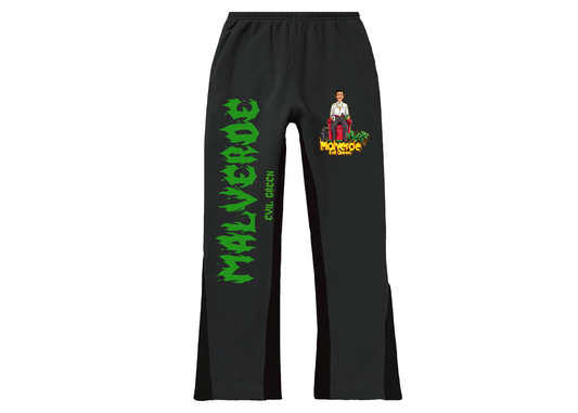 malverde evilgreen  vol1 black flared  sweats